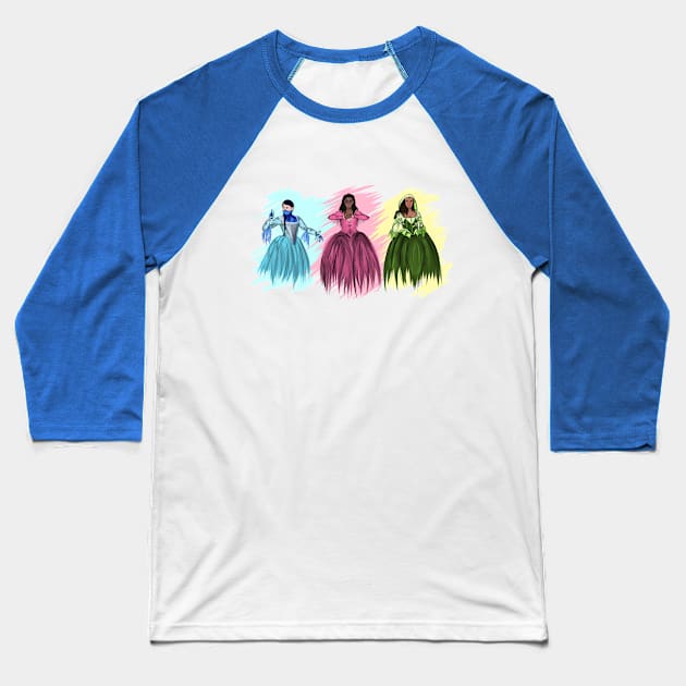 Revolutionary Spider-Sisters Baseball T-Shirt by schpiedehl